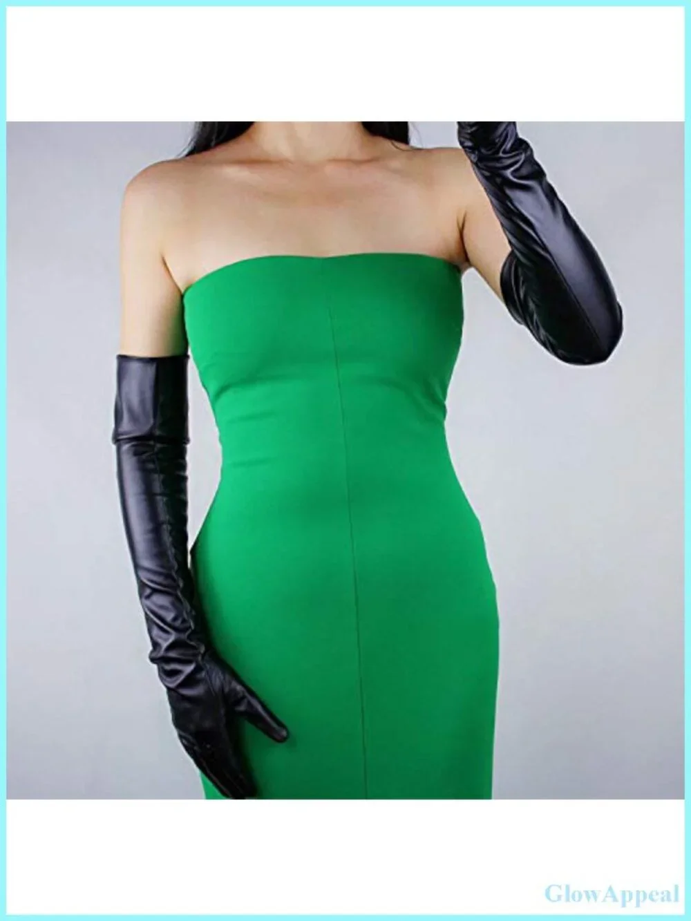 Faux Leather Opera Gloves 24 Inch Vintage Evening Party Cosplay